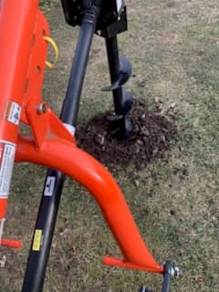 D&R Property Maintenance post hole and fence post work